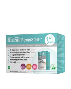 FAGRON Biosil Powerstart 2 + 1 Promo - pomaže u potenciranju prirodne proizvodnje kolagena i poboljšava zdravlje kože, kose i noktiju.